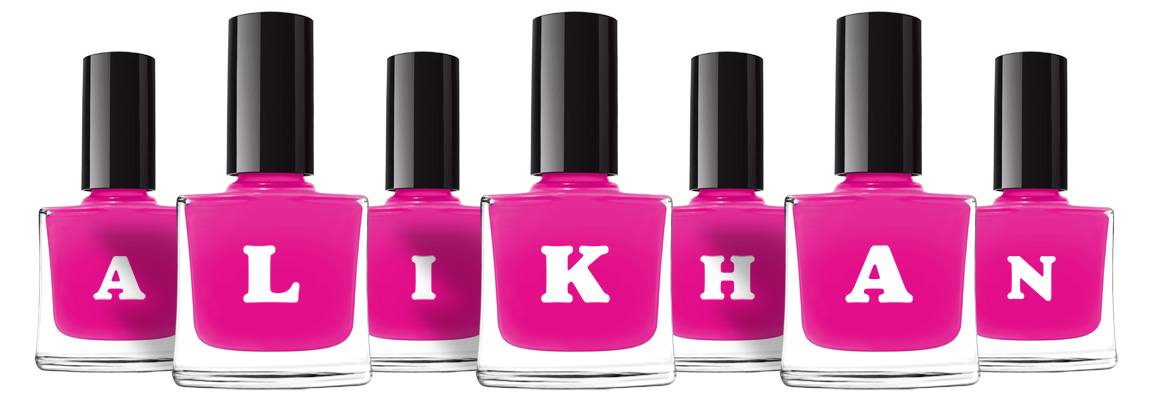 Alikhan nails logo