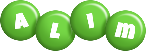 Alim candy-green logo