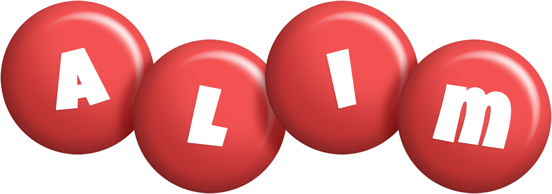 Alim candy-red logo
