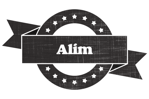 Alim grunge logo
