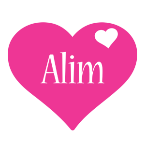 Alim love-heart logo