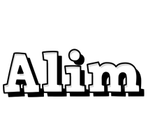 Alim snowing logo