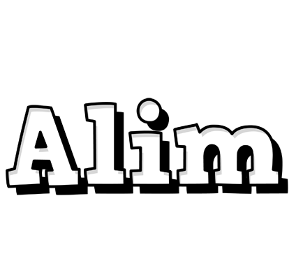 Alim snowing logo