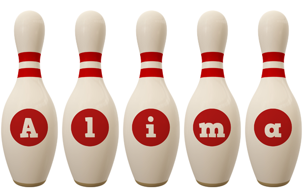 Alima bowling-pin logo