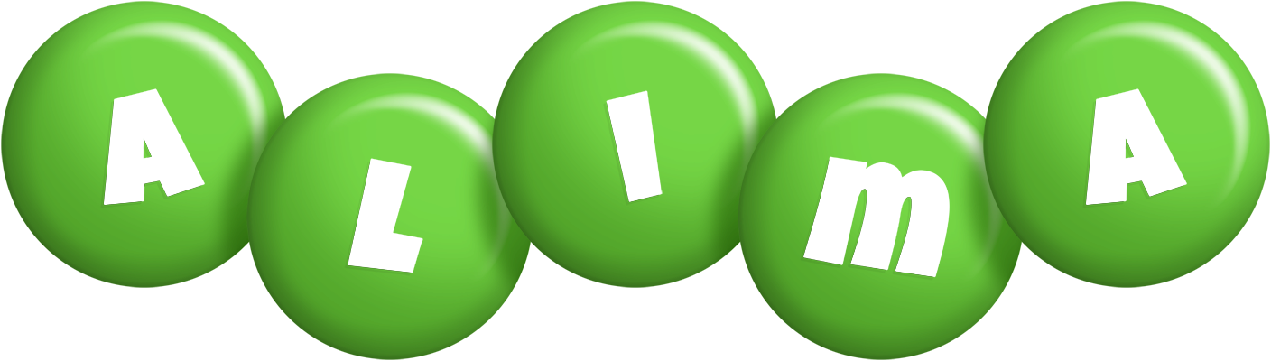 Alima candy-green logo