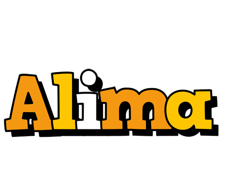 Alima cartoon logo