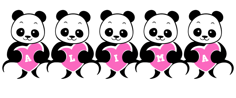 Alima love-panda logo