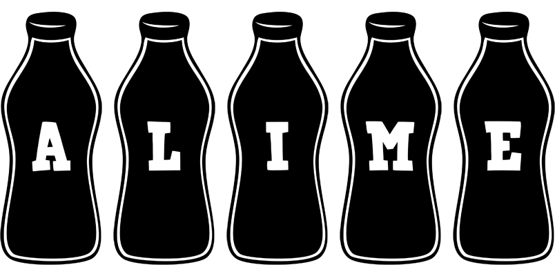 Alime bottle logo