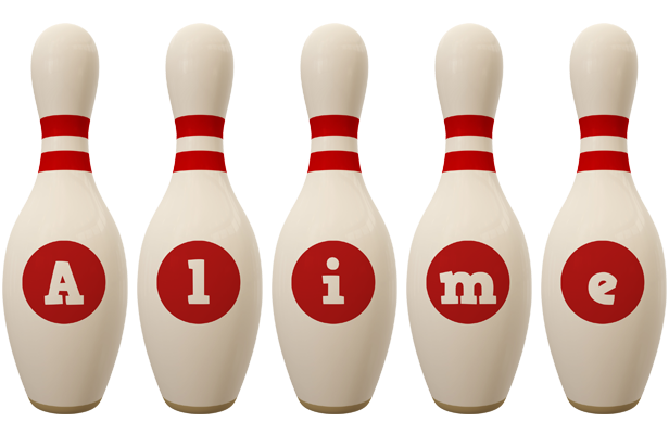 Alime bowling-pin logo