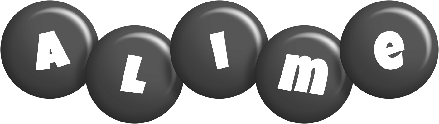 Alime candy-black logo