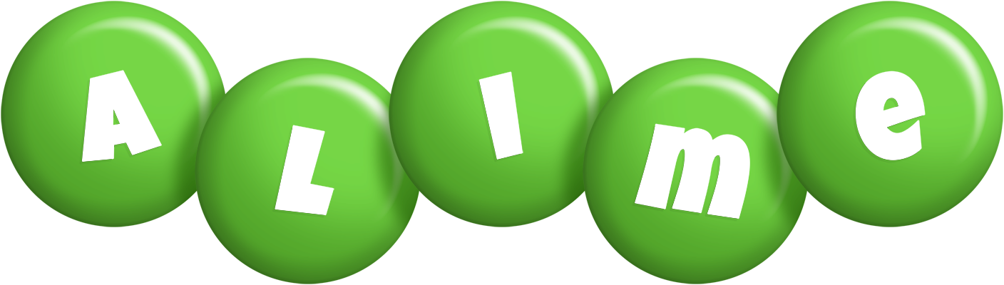 Alime candy-green logo