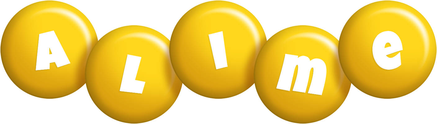 Alime candy-yellow logo