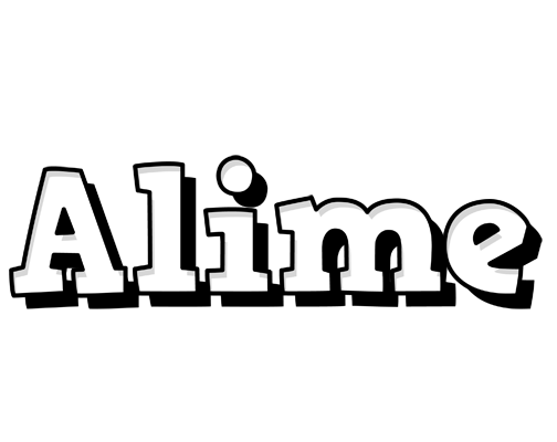 Alime snowing logo
