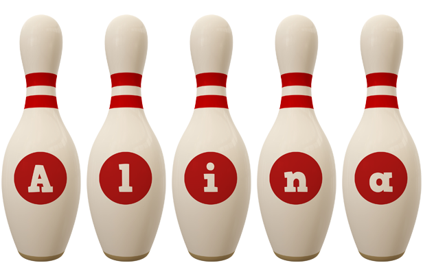 Alina bowling-pin logo