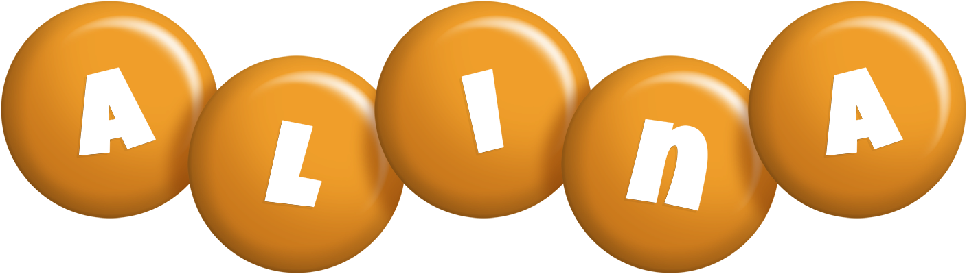Alina candy-orange logo