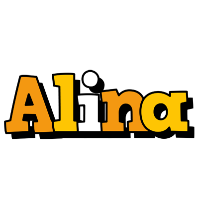 Alina cartoon logo