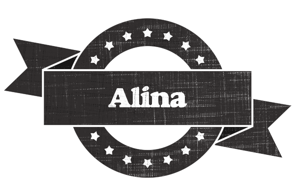 Alina grunge logo