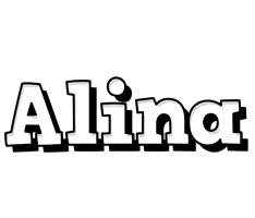 Alina snowing logo