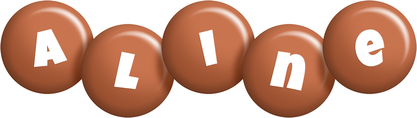 Aline candy-brown logo