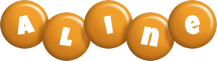 Aline candy-orange logo