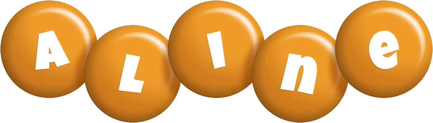 Aline candy-orange logo