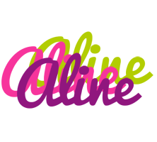 Aline flowers logo