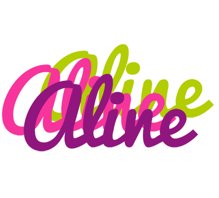 Aline flowers logo