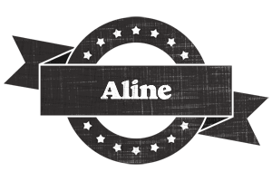 Aline grunge logo