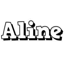Aline snowing logo