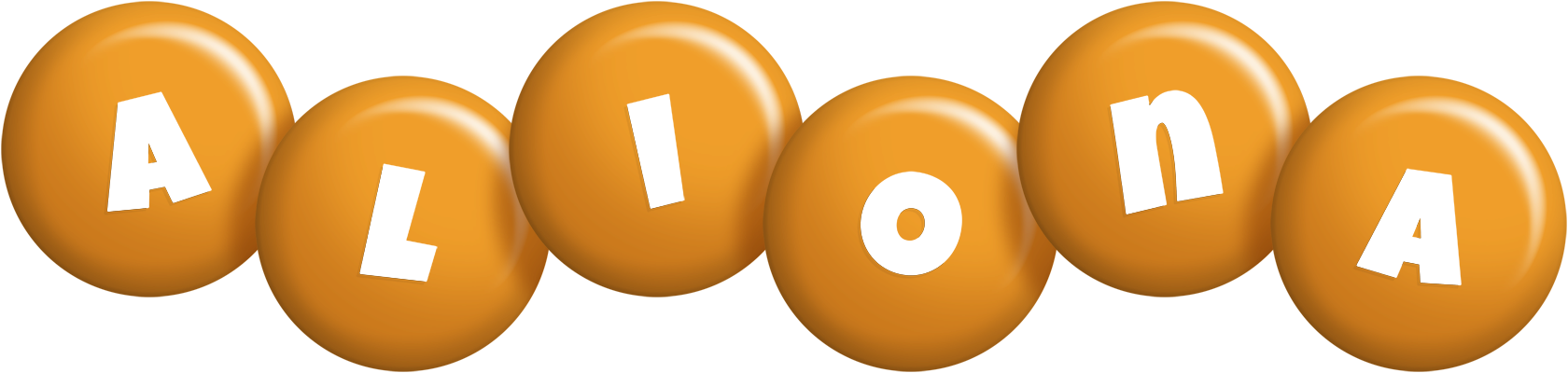 Aliona candy-orange logo