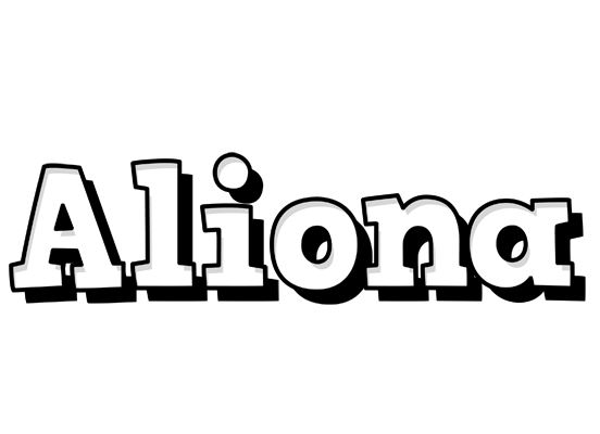 Aliona snowing logo