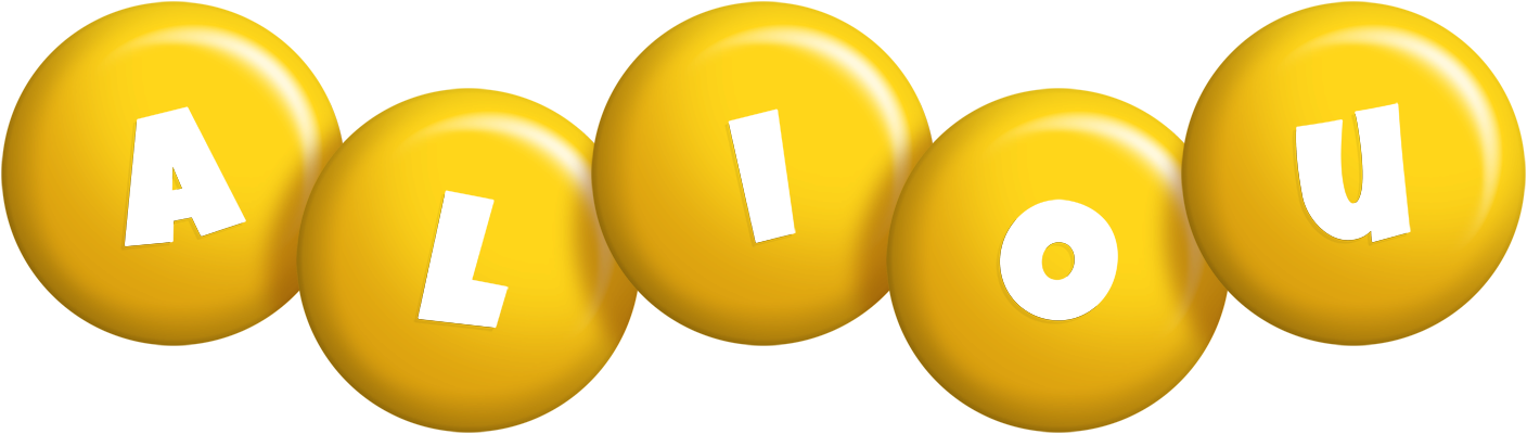 Aliou candy-yellow logo