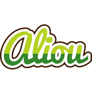Aliou golfing logo