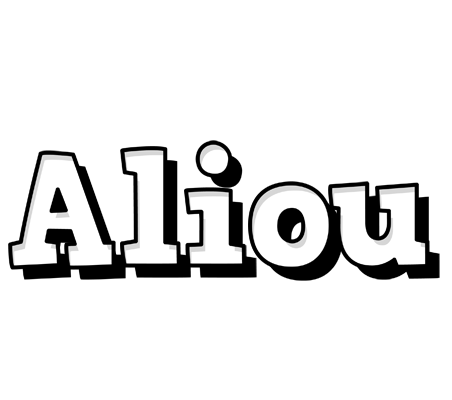 Aliou snowing logo