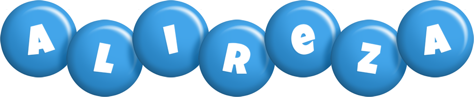 Alireza candy-blue logo