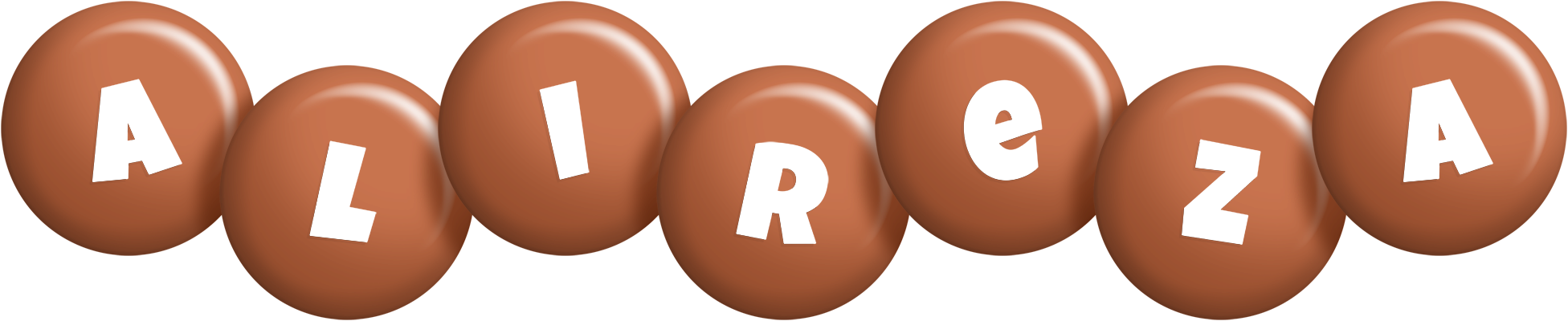 Alireza candy-brown logo