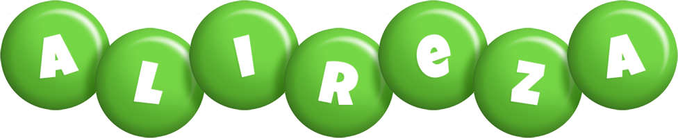Alireza candy-green logo