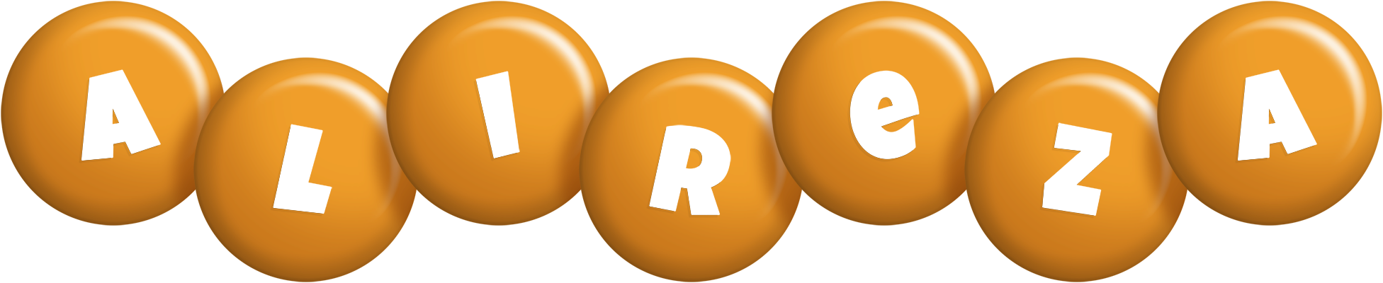 Alireza candy-orange logo