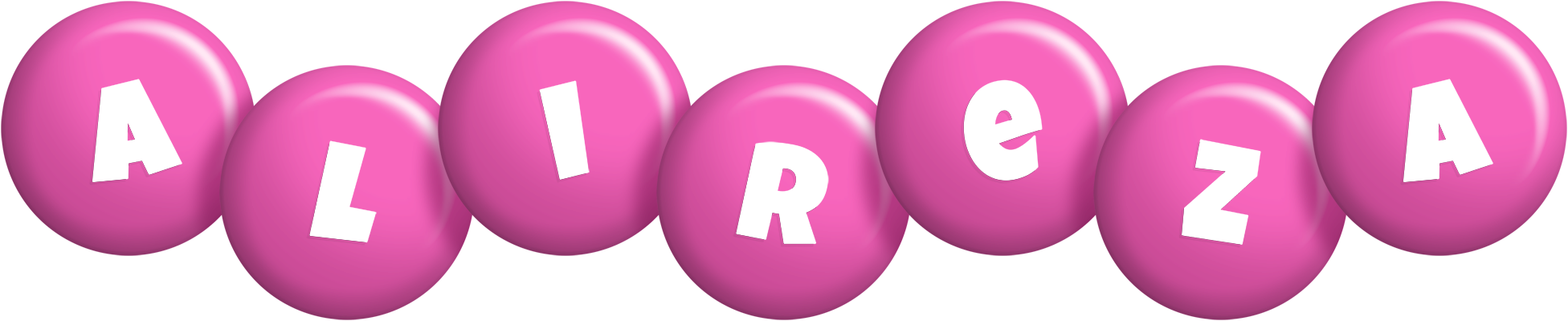 Alireza candy-pink logo