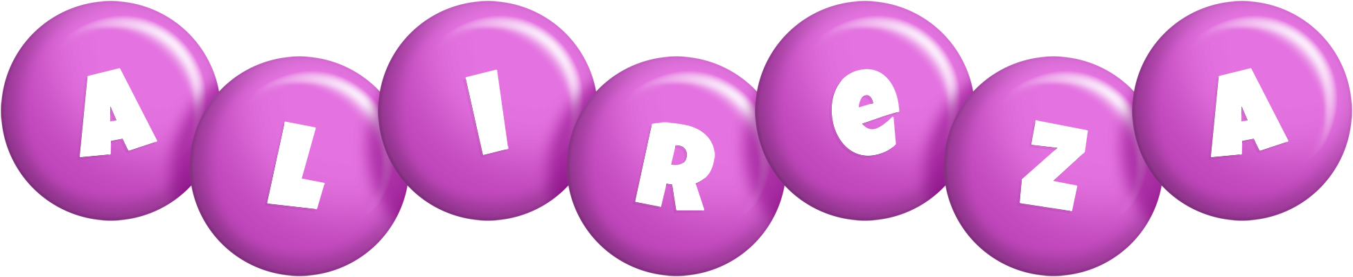 Alireza candy-purple logo