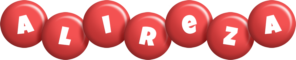 Alireza candy-red logo