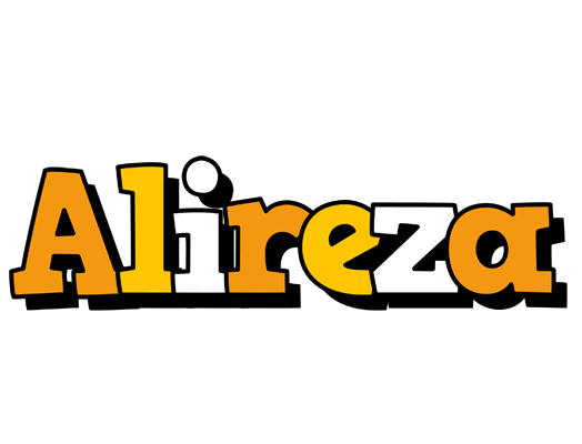 Alireza cartoon logo
