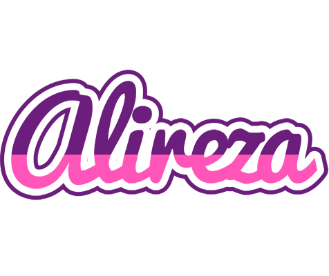 Alireza cheerful logo