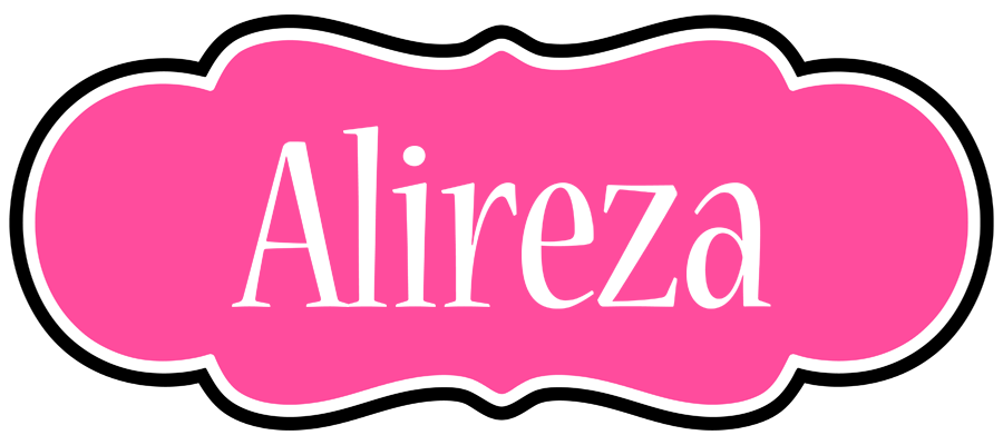 Alireza invitation logo