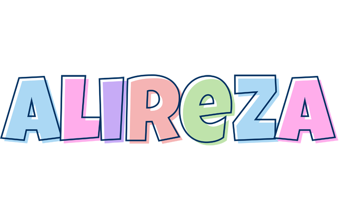 Alireza pastel logo