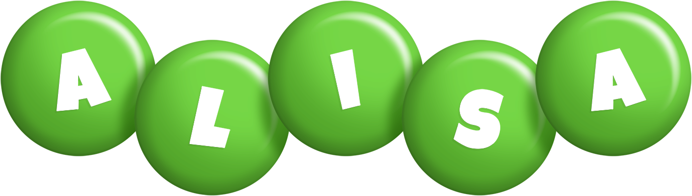 Alisa candy-green logo