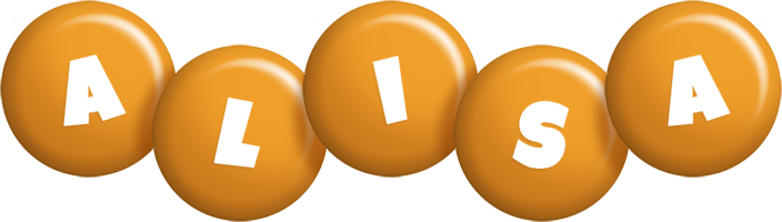 Alisa candy-orange logo
