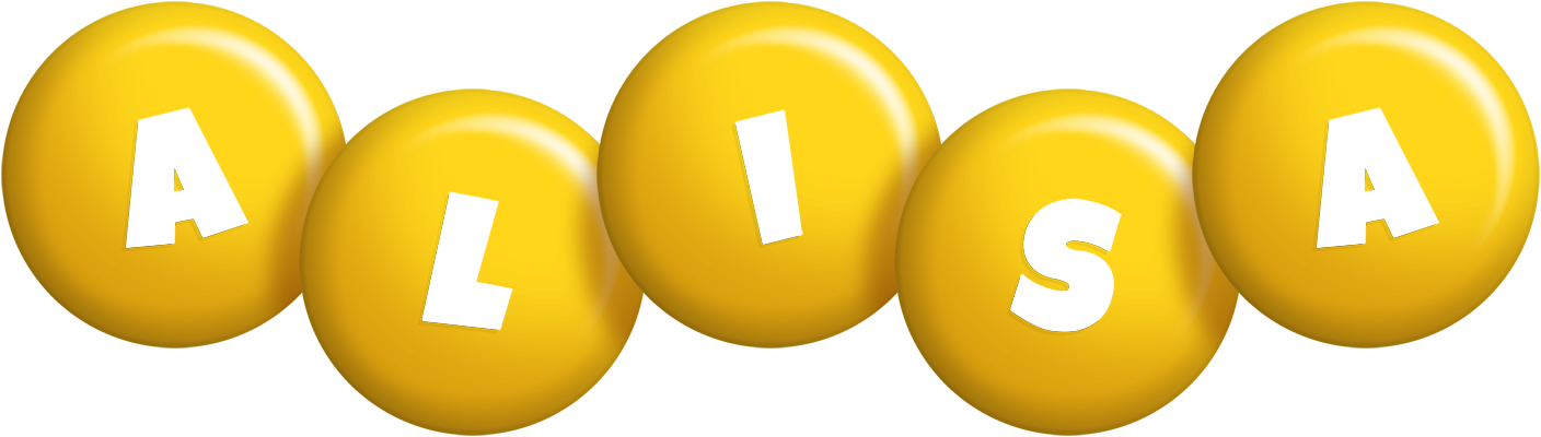 Alisa candy-yellow logo