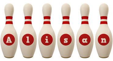 Alisan bowling-pin logo