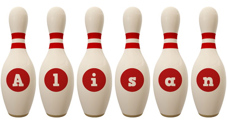 Alisan bowling-pin logo